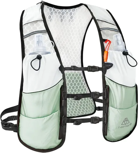 Miniatura 11 de Chaleco de hidratación para correr Haimont, paquete ligero de 5L para mujer y hombre, para correr en senderos Bounce-Free Fit, Front Fuel Storage