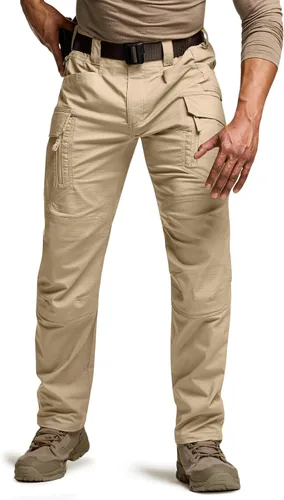 Miniatura 128 de CQR – Pantalones tácticos elásticos tipo cargo para hombre, resistentes al agua, de tela ripstop (antidesgarros), ligeros, ideales para uso diario