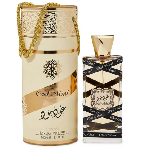 Miniatura 2 de Lattafa Perfumes Oud Mood para Eau de Parfum en espray unisex, 3.4 onzas