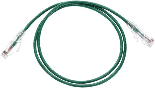 Miniatura 4 de Monoprice Cable de conexión Ethernet Cat6, sin enganches, trenzado, 550 MHz, UTP, clasificación CMR, 28 AWG, 3 pies, verde - Serie SlimRun