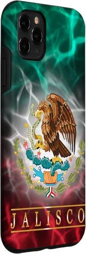 Miniatura 3 de Funda para iPhone 11 Pro Max Jalisco con la bandera de México, funda orgullosa de las raíces mexicanas