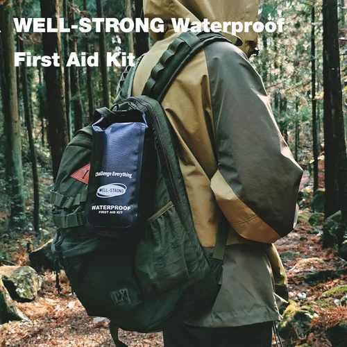 Miniatura 7 de Kit de Primeros Auxilios Impermeable con Tapa Enrollable para Barco, Kit de Emergencia con Contenidos Impermeables para Pesca, Kayak, Canotaje