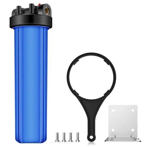 SimPure Carcasa para filtro de agua para toda la casa (DB20P), carcasa universal de filtro de sedimentos y carbón de 20" x 4.5", sistema de