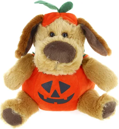 Miniatura 11 de Plushland Oso de peluche de Halloween con disfraz de calabaza, juguete suave, regalos para niños, 9 pulgadas