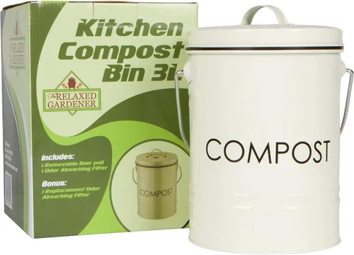 Miniatura 8 de Cubo para abono, de 0.8 galones, para la cocina, inoxidable, sin filtraciones, resistente, para durar toda la vida. Cubo de basura orgánico a