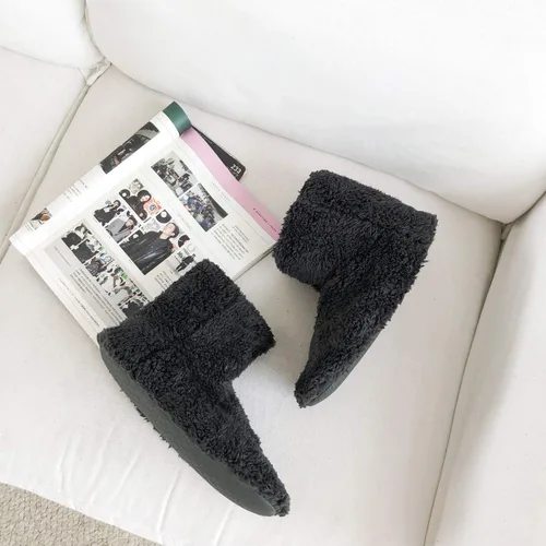 Miniatura 5 de mianshe Pantuflas tipo botín mullido para mujer y hombre con espuma viscoelástica