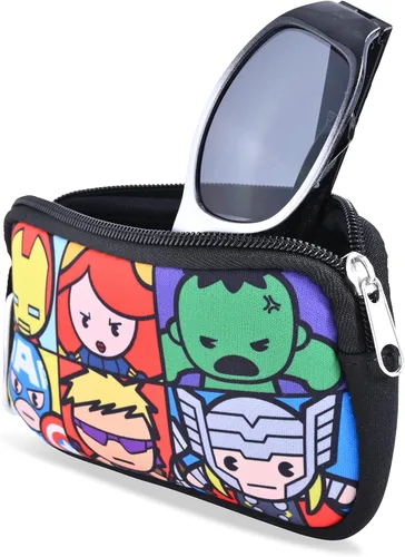 Miniatura 3 de Marvel Avengers - Gafas de sol para niños con funda protectora para gafas de superhéroe, para niños y jóvenes