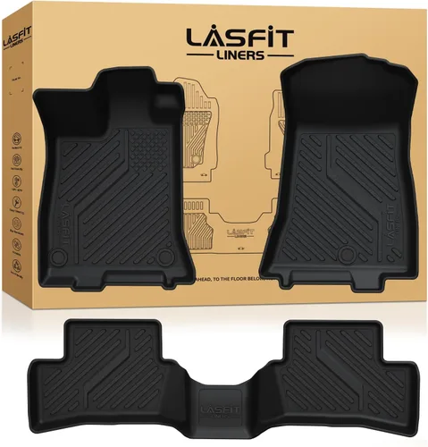 Miniatura 30 de LASFIT Tapetes de elastómero termoplástico para 1a y 2a fila de asientos de auto, para todo tipo de clima