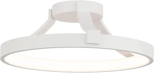 Miniatura 5 de WAC Lighting dweLED, Chaucer 16in LED Semi-Flush Mount 3000K en negro