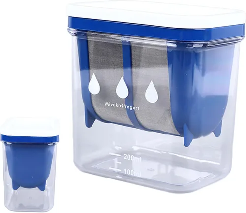 Miniatura 2 de Cryfokt Filtro de yogur, filtración eficiente para hacer yogur griego grande con malla extrafina de acero inoxidable, cepa de yogur de resina