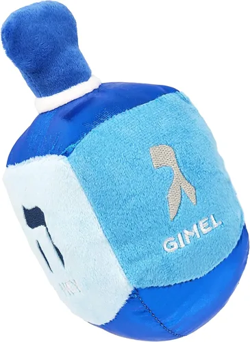 Miniatura 10 de Dreidel de Janucá Musical de Peluche para Niños Reproduce 2 Canciones de Janucá Dreidel de Peluche Relleno Melodioso Dreidel de Janucá Giratoria