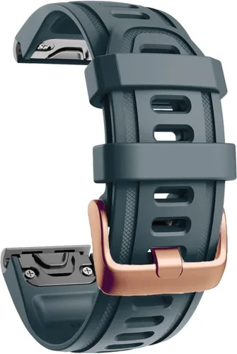 Miniatura 13 de Correa de reloj de liberación rápida pulsera de silicona para Garmin Fenix 5S 5X 5Plus 6S 6X 6 Pro oro rosa hebilla pulsera deportiva