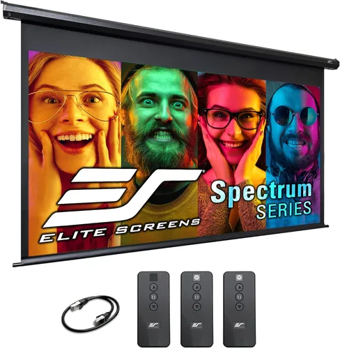 Miniatura 11 de Pantalla de proyector Elite Screens Spectrum RC1 Remote, 180 pulgadas Diag 16:9, pantalla de proyección motorizada para cine en casa 4K/8K Ultra HD