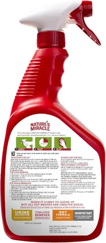 Miniatura 2 de Nature's Miracle P-96987 Perro eliminador avanzado de manchas y olores, para desastres severos de perros, aroma Sunny Lemon, 32 onzas
