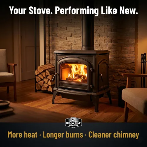 Miniatura 5 de Midwest Hearth Catalizador de repuesto para estufa de leña Vermont Castings Defiant Encore (2.5" x 13" x 2" Cerámica)