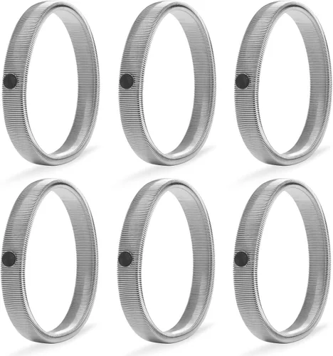 Coolrunner 6 soportes elásticos antideslizantes para manga de camisa, brazaletes de metal para ligas elásticas para ligas elásticas
