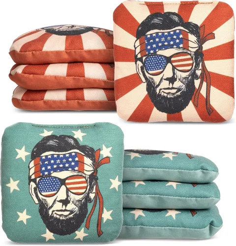 Miniatura 25 de Play Platoon Tournament Series Bolsas de Cornhole - Bolsas de Estilo Profesional de Doble Cara con Lado Resbaladizo y Pegajoso - Juego de 8