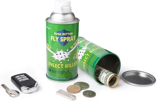 Miniatura 8 de Cajas fuertes de latas de aerosol falsas, cajas fuertes secretas de diversión para esconder cosas, banco de metal (coche)