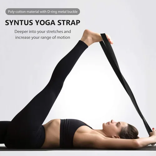 Miniatura 7 de Syntus Yoga Block and Yoga Strap Set, Soft Non-Slip Yoga Blocks 9×6×4 inches, 8FT Metal D-Ring Strap for Yoga, General Fitness, Pilates, Stretching
