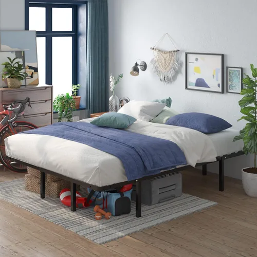 Miniatura 12 de Base inteligente MyEuro de Sleep Master. Soporte de colchón de tablillas de madera, Acero, Negro