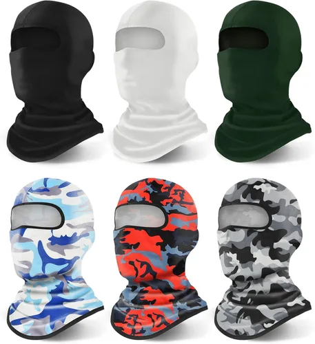 Miniatura 52 de YESLIFE Pasamontañas de esquí para hombres, máscara facial de verano para cascos de motocicleta, accesorios de motocross, polaina de cuello, bandanas