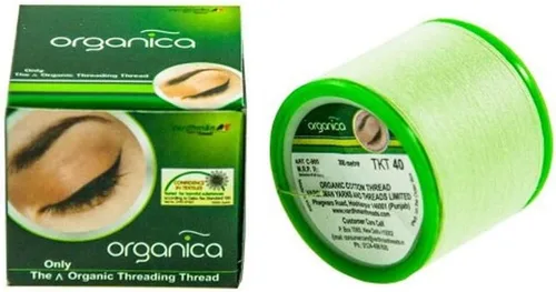 ORGANICA Hilo para depilación de cara y cejas orgánico x 1 carrete de hilo para cejas maquillaje facial dermaplaning herramienta de depilación