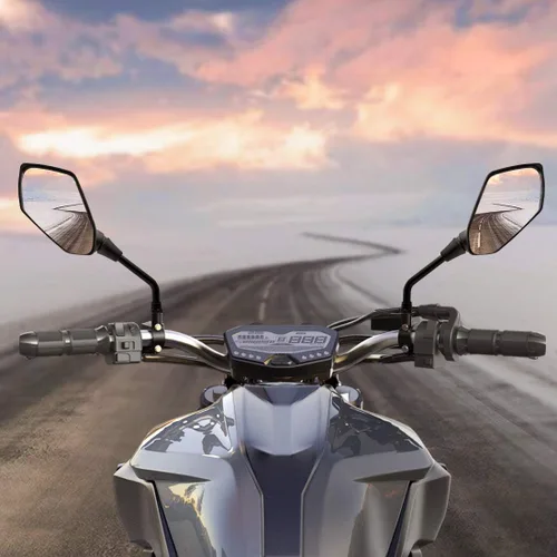 Miniatura 2 de MZS Espejos de motocicleta, espejo lateral retrovisor de 0.394 pulgadas, manillar ajustable de 360° compatible con GSXS750 GSXS750Z / GSXS1000