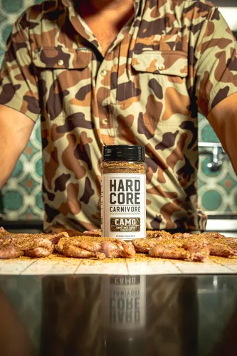 Miniatura 9 de Hardcore Carnivore Camo - Condimento de caza salvaje y cordero (agitador de 10.5 onzas) Bold Texas-Made Spice Blend para venado, alce, pato, cordero