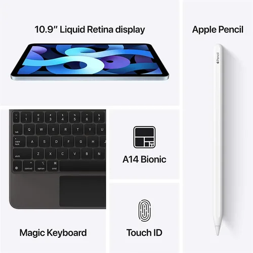 Miniatura 6 de Apple iPad Air (10.9 pulgadas, Wi-Fi + celular, 64 GB) - Plata (renovado)
