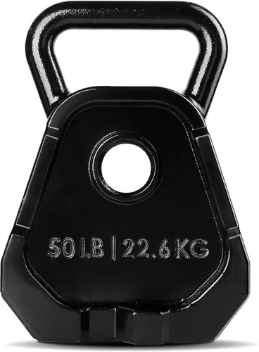 Miniatura 8 de Yes4All Kettlebell Special Shape, Upgraded &Multifunctional for Advanced Training, Solid Cast Iron Powder Coated, Anti Slip Handle Strength Training