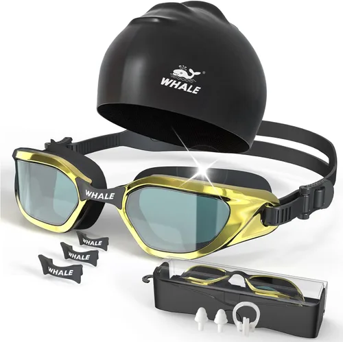 Miniatura 10 de Whale Gafas de natación para adultos, antiempañamiento, cómodas, polarizantes, para adultos, unisex