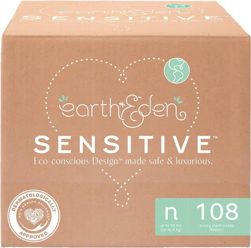 Miniatura 13 de Earth & Eden Pañales para bebé sensibles, talla 7 (80 unidades), pañales ecológicos e hipoalergénicos, sin productos químicos agresivos, cómodos