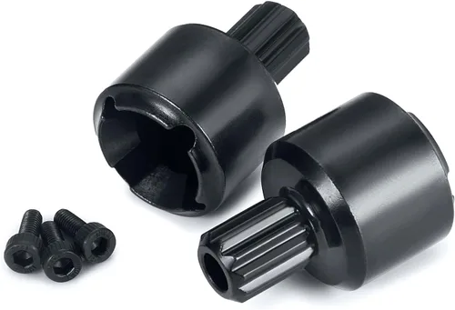 Miniatura 3 de AXSPEED 2 unids/set negro resistente Drive Cup 2 ranuras diseño para 1/5 TRX X-MAXX 8S 7754X RC camión actualización piezas