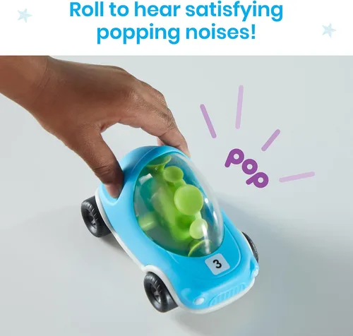Miniatura 2 de Hand2Mind Coches Fidget que Hacen Pop - Juguetes con Ventosa para Habilidades Motoras Finas, Juego Sensorial para Niños Pequeños y Preescolares