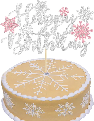 Miniatura 14 de 1 unidad de decoración de pastel de copo de nieve de "Bebé, hace frío afuera" con purpurina, decoración de pastel de baby shower de invierno