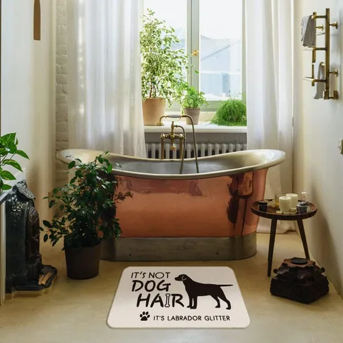 Miniatura 4 de Znzd Tapete decorativo divertido con purpurina «It's Not Dog Hair It's Labrador», para puerta delantera, entrada al aire libre, granja, rústico
