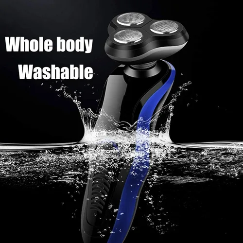 Miniatura 4 de Maquinilla de afeitar eléctrica para hombres – Afeitadoras rotativas 4 en 1 para hombres – Kit de aseo eléctrico – Maquinillas de afeitar húmedas
