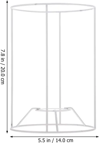 Miniatura 6 de Uonlytech Soporte de lámpara colgante de techo, marco de luz de 7.48 x 5.90 x 5.51 pulgadas, marco de pantalla de bricolaje, jaula de alambre
