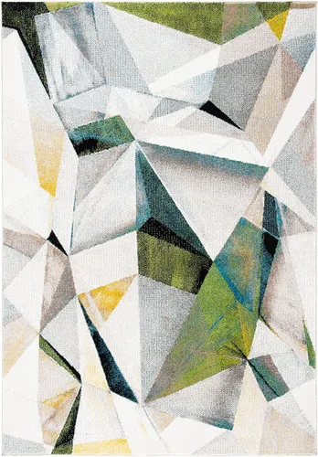 Miniatura 7 de SAFAVIEH Porcello Collection - Alfombra decorativa de 2 pies 3 pulgadas x 4 pies, gris claro y naranja, diseño abstracto moderno, no desprende
