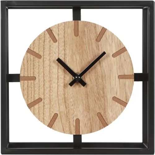 Reloj de mesa negro vintage en soporte, reloj decorativo de escritorio y estante, reloj rústico de repisa, reloj de granja sin tictac silencioso