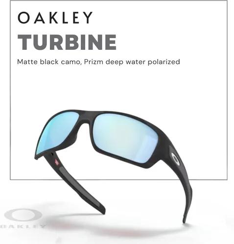 Miniatura 25 de Oakley Turbine OO9263 - Gafas de sol rectangulares para hombre, correa + paquete con kit de gafas de diseñador iWear
