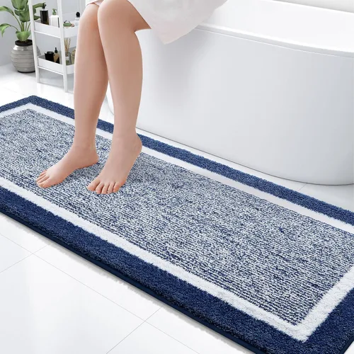 Miniatura 89 de OLANLY Alfombras de baño 24x16, tapete de baño de microfibra extra suave y absorbente, antideslizante, lavable a máquina, alfombra de baño esponjosa