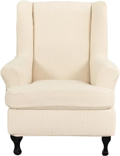 Miniatura 32 de KRFOONN Fundas para Silla con Respaldo de Alas, 2 Piezas, Fundas Elásticas de Elastano para Silla con Respaldo de Alas, Fundas para Sofá, Fundas