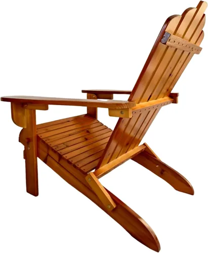 Miniatura 5 de Folding Adirondack Chair – Outdoor Chairs for Patio, Garden, Fire Pit 250 LBS Capacity, Solid Hardwood, Wide Armrests