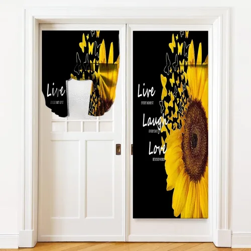 Miniatura 36 de Cortinas de puerta negras y rojas para ventanas de puerta, estampado de leopardo y cebra, cortinas de ventana para puerta de vidrio francesa