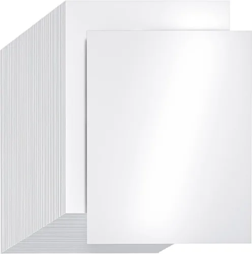 Miniatura 10 de CreGear 25 hojas de papel de impresora de cartulina color crema brillante de 8.5 x 11 pulgadas, cartulina brillante de 78 libras/210gsm, cartulina