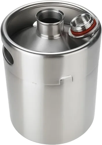 Miniatura 5 de Mini barril Growler 2L 64 Oz Barril de cerveza de acero inoxidable 304 Barril de cerveza de barril portátil de cerveza para la cocina casera cerveza