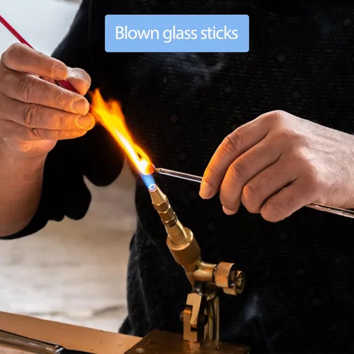Miniatura 6 de Paquete de 15 varillas mezcladoras de vidrio: Diámetro 0.196 pulgadas, longitud 8 pulgadas, varillas de vidrio para agitar de vidrio borosilicato