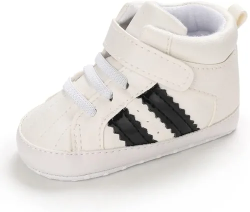 Sekantrol - Zapatos para bebés recién nacidos, niños y niñas, suela de goma suave, primeros pasos, tenis de cuna, antideslizantes, deportivos de