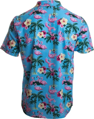 Miniatura 2 de Funny Hawaiian Shirts Tropical Vacation Humor Hawaii Button Down Polo Shirt Men
